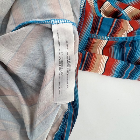 Ariattek Women's M Striped Mock Neck Long Sleeve Athletic Performance Hooded Top - Picture 6 of 10